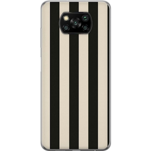 Xiaomi Poco X3 NFC Genomskinligt Skal Line Flow