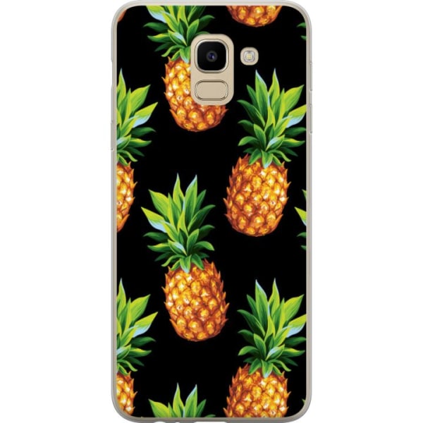Samsung Galaxy J6 Läpinäkyvä kuori Ananas