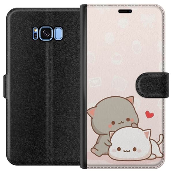 Kompatibelt Plånboksfodral till Samsung Galaxy S8 Kawaii