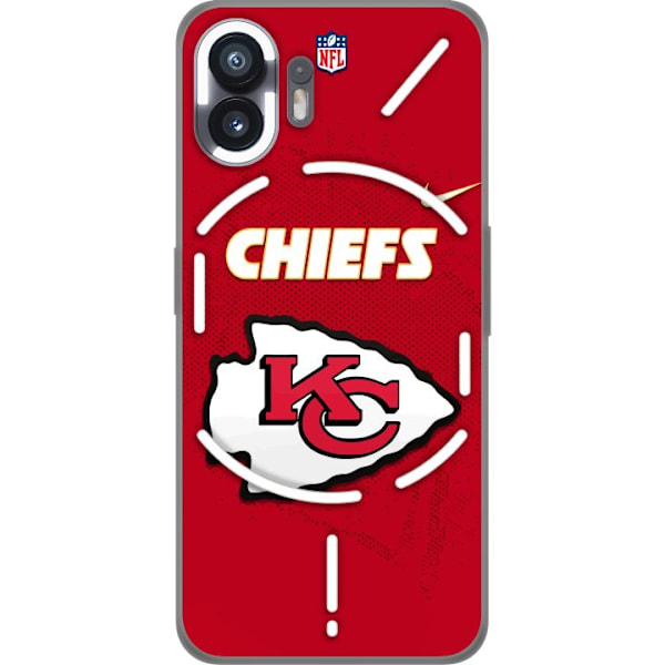 Nothing Phone (2) Genomskinligt Skal Kansas City Chiefs