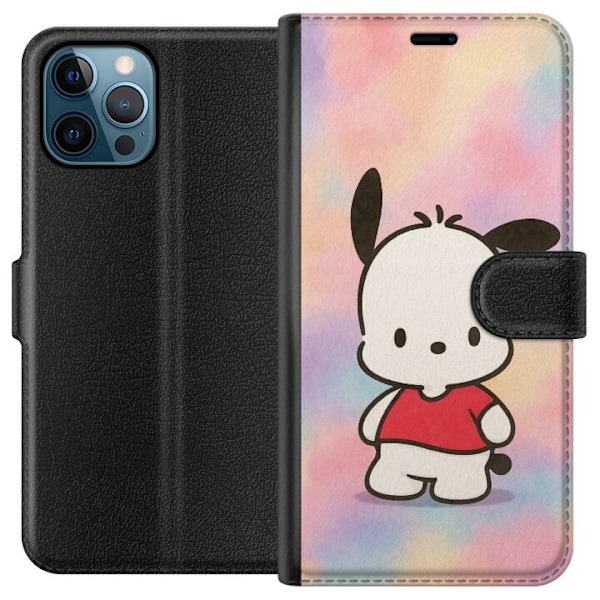 Apple iPhone 12 Pro Max Tegnebogsetui Kawaii Sanrio Pochacco