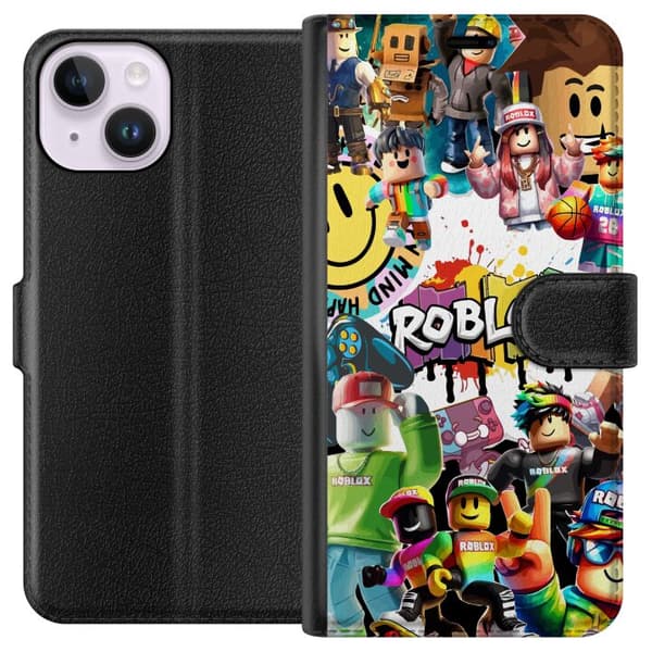 Kompatibelt Plånboksfodral till Apple iPhone 15 Roblox