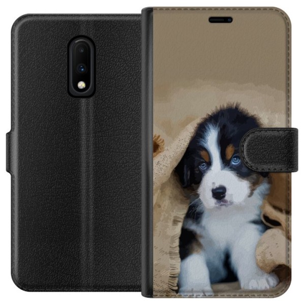 OnePlus 7 Tegnebogsetui Hundebarn