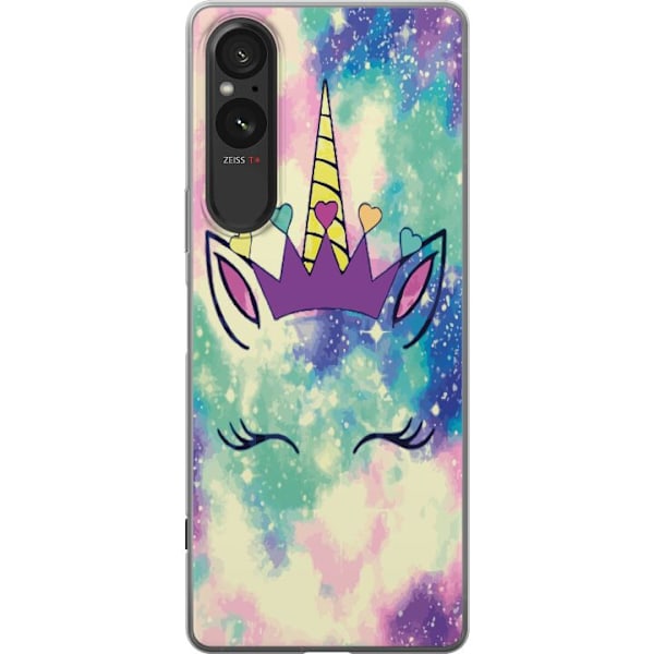 Sony Xperia 5 V Genomskinligt Skal Unicorn Face