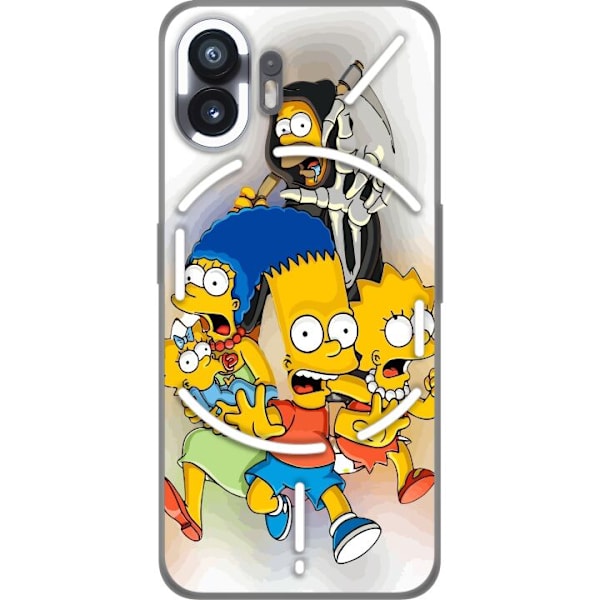 Nothing Phone (2) Gennemsigtig cover The Simpsons