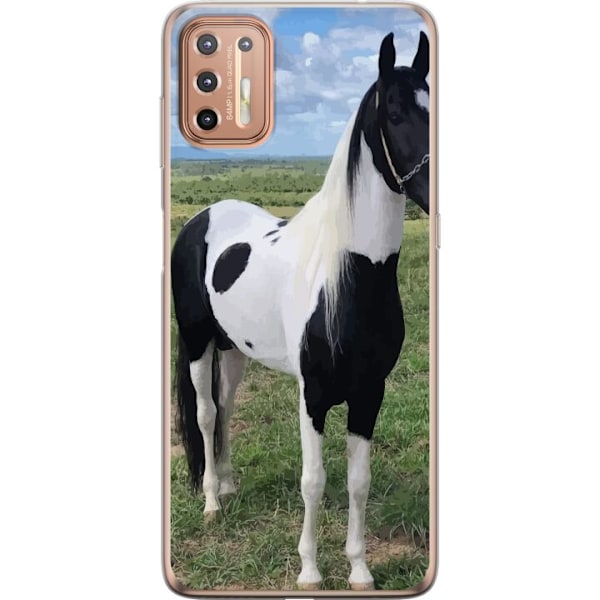 Motorola Moto G9 Plus Läpinäkyvä kuori Hevosen Taika - tyyl