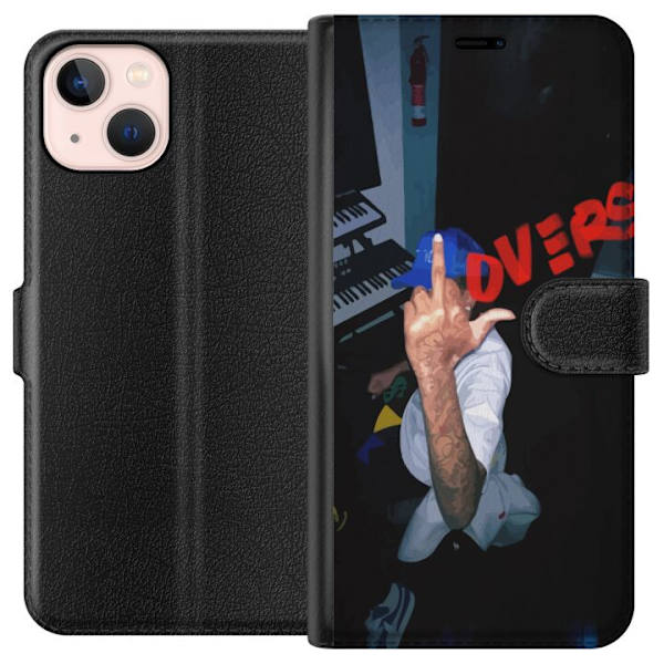 Apple iPhone 13 Plånboksfodral Lovers Mystical Romance Kärlek Mystik Design Romantiskt Motiv Populärt Grafiskt Mönster Fashion Stil
