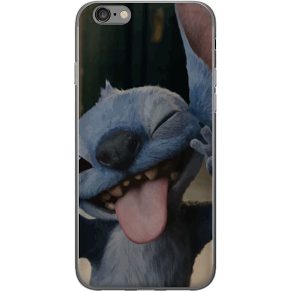 Apple iPhone 6 Läpinäkyvä kuori Stitch Söpö Alien - Sininen Suosikki Ulkoavaruudesta
