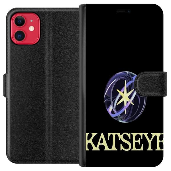 Kompatibelt Plånboksfodral till Apple iPhone 11 KATSEYE logotyp svart