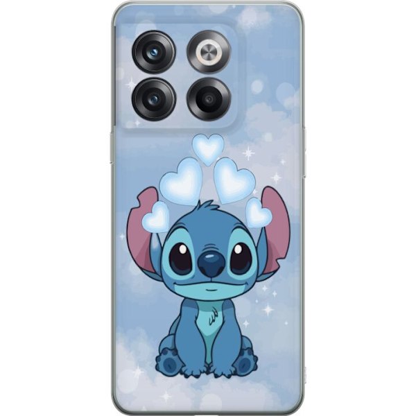 OnePlus 10T Läpinäkyvä kuori Stitch Hyppäävä Ilo - Hauska Suunnittelu Lahjalle