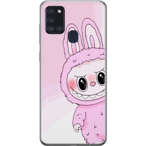 Samsung Galaxy A21s Genomskinligt Skal Labubu Bunny Series