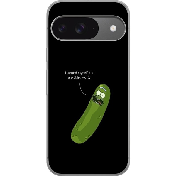 Google Pixel 9 Läpinäkyvä kuori Pickle Rick