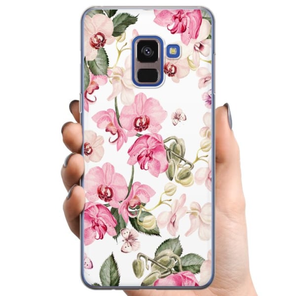 Samsung Galaxy A8 (2018) TPU Matkapuhelimen kuori Kukat
