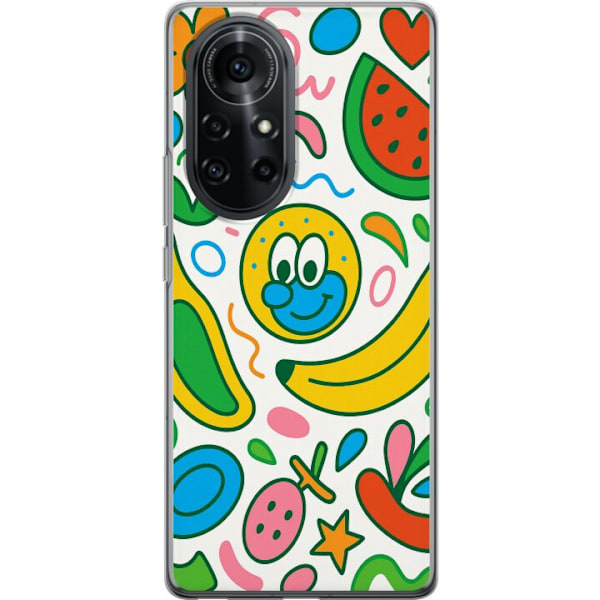 Huawei nova 8 Pro Gennemsigtig cover Sommerfugle Slør