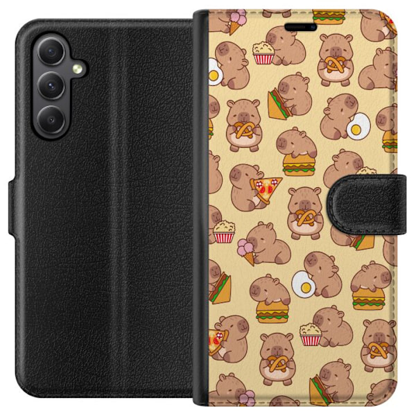 Samsung Galaxy S23 FE Lompakkokotelo Kawaii capybara puhelinkotelo useilla söpöillä hahmoilla