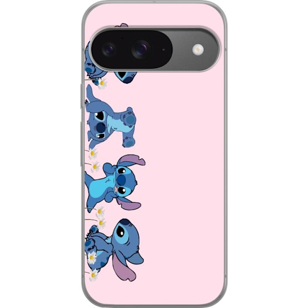 Google Pixel 9 Pro Läpinäkyvä kuori  Stitch Nauru & Leikki
