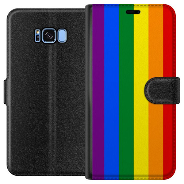 Samsung Galaxy S8 Plånboksfodral Pride Flagga