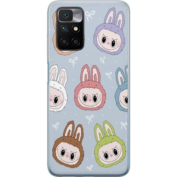 Xiaomi Redmi 10 Läpinäkyvä kuori Pastel Labubu