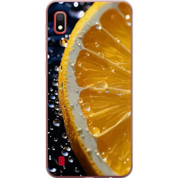 Samsung Galaxy A10 Läpinäkyvä kuori Appelsiini