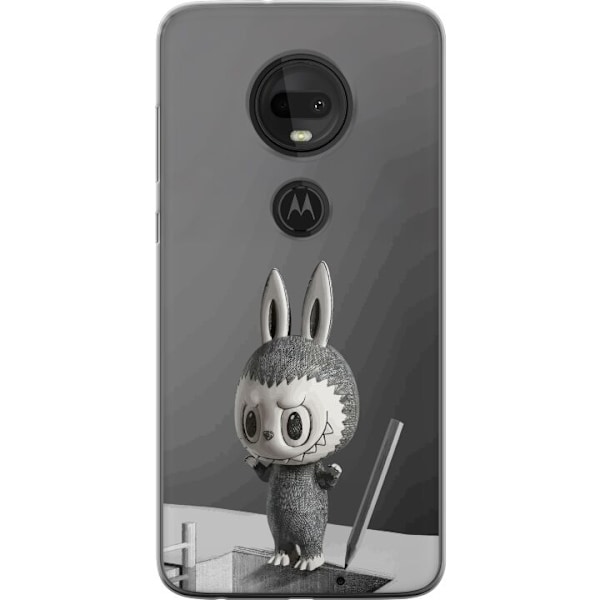 Motorola Moto G7 Gennemsigtig cover Pop Mart MEGA LABUBU LABUB