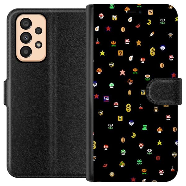 Kompatibelt Plånboksfodral till Samsung Galaxy A33 5G Super Mario Bros