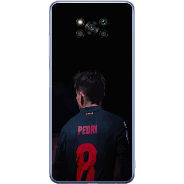 Xiaomi Poco X3 Pro Läpinäkyvä kuori Pedri FC Barcelona Jalk
