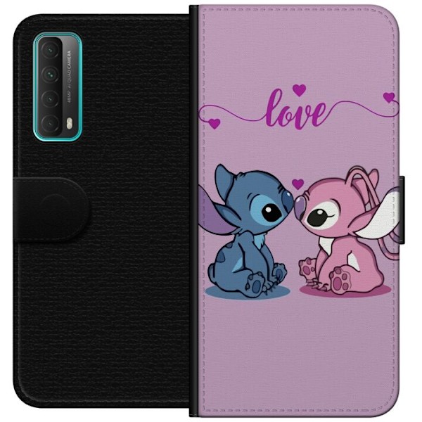Huawei P smart 2021 Tegnebogsetui Lilo & Stitch – Angel Edit