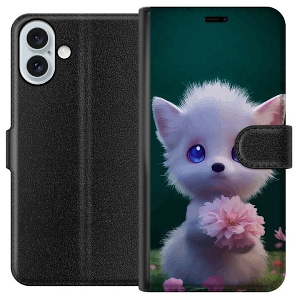 Apple iPhone 16 Plus Plånboksfodral Kawaii