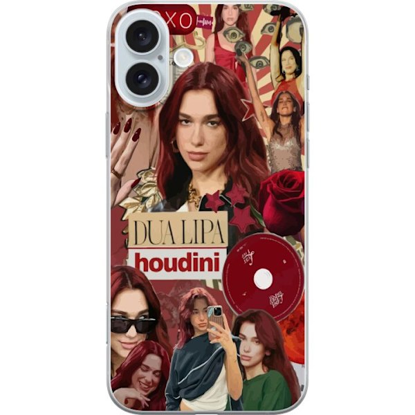 Apple iPhone 16 Plus Läpinäkyvä kuori Dua Lipa – Fashion & Style Edit