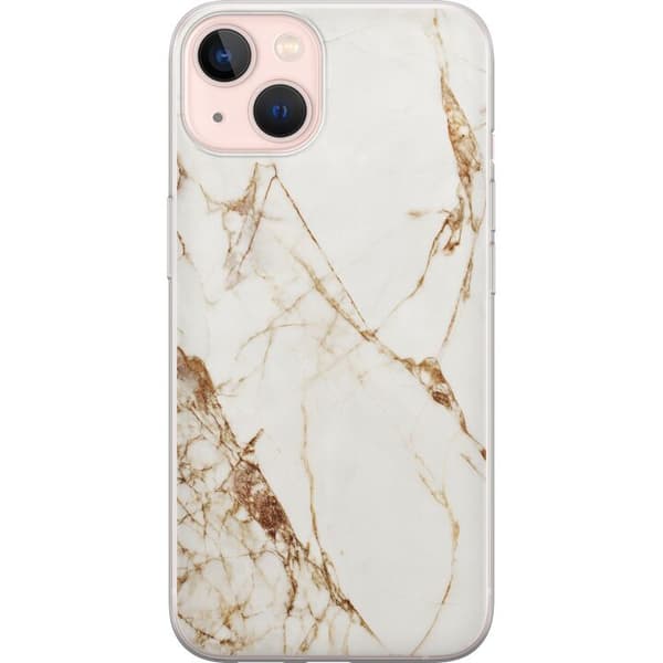 Kompatibel Mobilcover til Apple iPhone 13 Hvid marmor