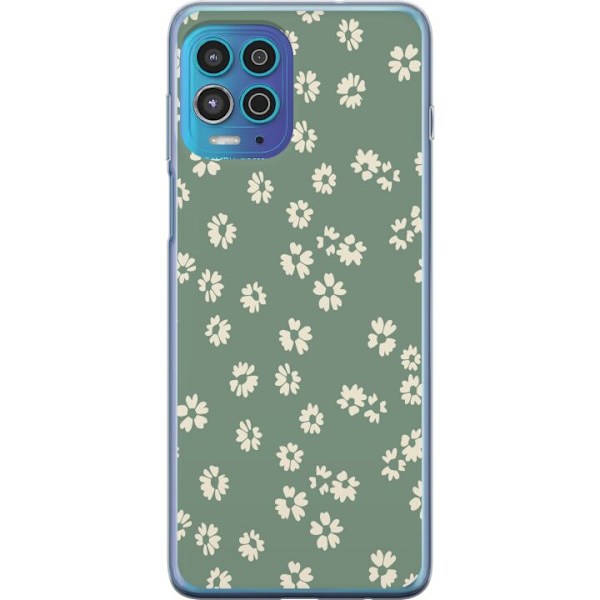 Motorola Moto G100 Läpinäkyvä kuori Kukkaisunelma - Värikäs Kukkakuvio