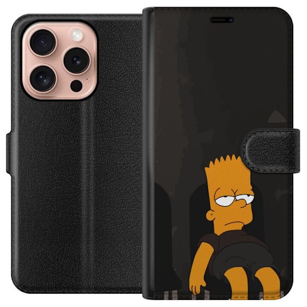 Apple iPhone 16 Pro Lompakkokotelo Bart Simpson