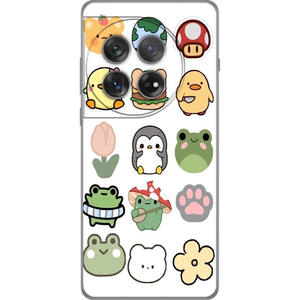 OnePlus 12 Genomskinligt Skal Kawaii Friends – söta figurer