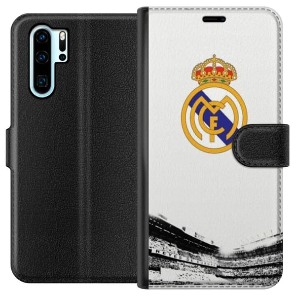 Kompatibel Tegnebogsetui til Huawei P30 Pro Real Madrid CF