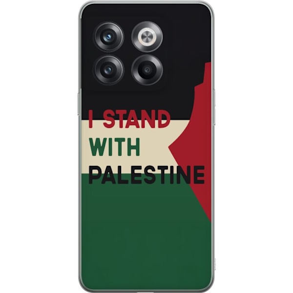 OnePlus 10T Gjennomsiktig deksel Stå opp for Palestina - soli