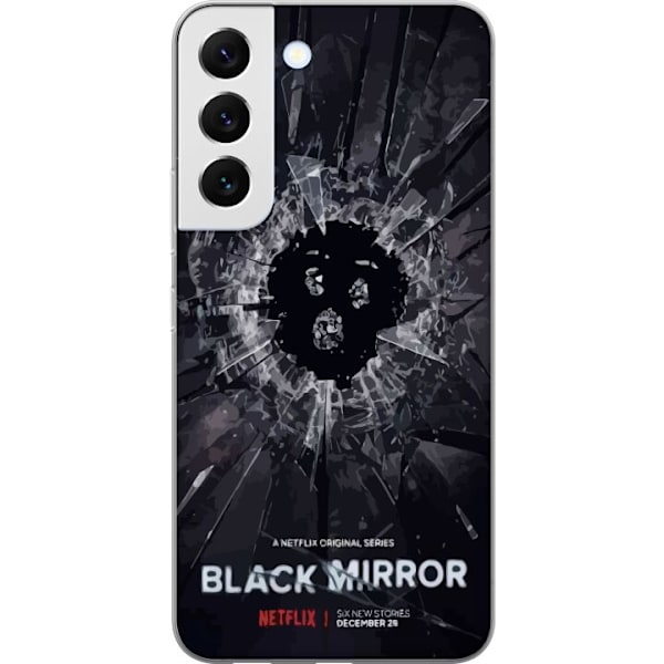 Samsung Galaxy S22 5G Gennemsigtig cover Black Mirror Sci-Fi Netflix Serie Dystopi Teknologi Cyberpunk Mørkt TV Videospil Tema
