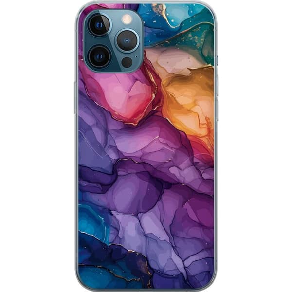 Kompatibel Mobilcover til Apple iPhone 12 Pro Max Farverige stenar