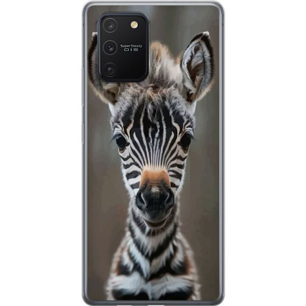 Samsung Galaxy S10 Lite Läpinäkyvä kuori Giraffi Eläinaihe Afrikka Luonto Graafinen Kuva Savanni Villieläimet Suosittu Seinätaide Eksoottinen Te