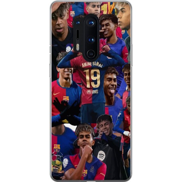 OnePlus 8 Pro Läpinäkyvä kuori Lamine Yamal mobiilikotelo jalkapallofaneille