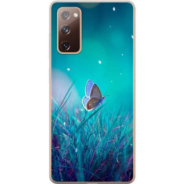 Kompatibel Mobilcover til Samsung Galaxy S20 FE Blå sommerfugl