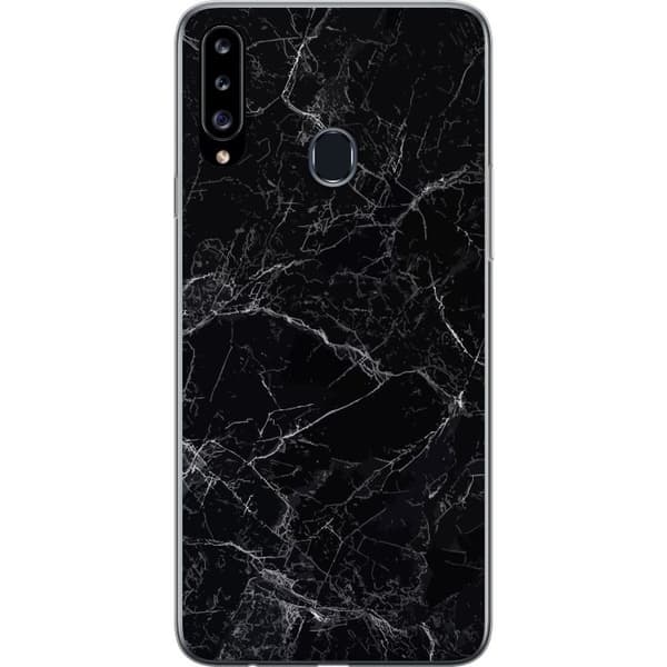 Kompatibelt Mobildeksel til Samsung Galaxy A20s Marmor Svart