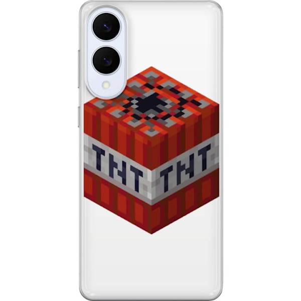 Samsung Galaxy S25 Edge Läpinäkyvä kuori Minecraft TNT