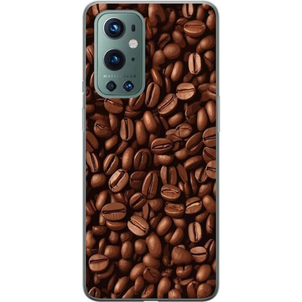 Kompatibelt Mobilskal till OnePlus 9 Pro Kaffebönor närbild brun