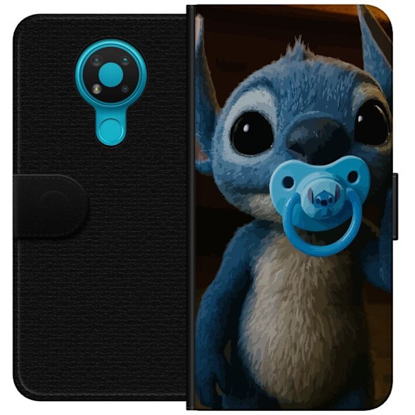 Nokia 3.4 Lompakkokotelo Stitch & Napp - vauvateema söpöllä