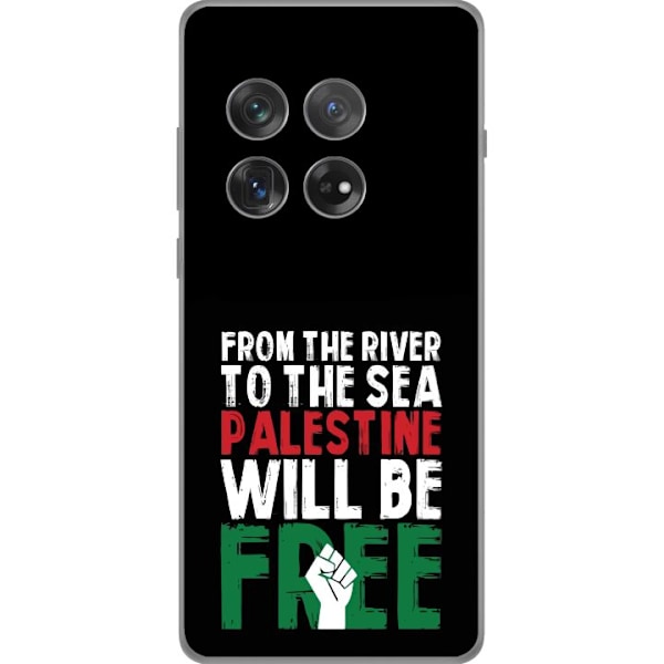 OnePlus 12 Läpinäkyvä kuori Vapauta Palestiina