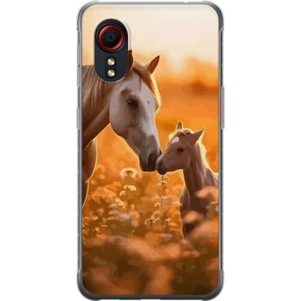 Samsung Galaxy Xcover 5 Gennemsigtig cover Heste
