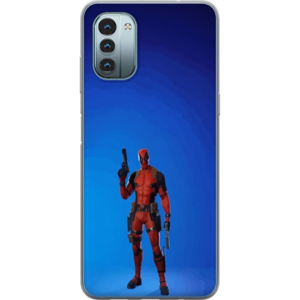 Nokia G11 Läpinäkyvä kuori Fortnite - Spider-Man