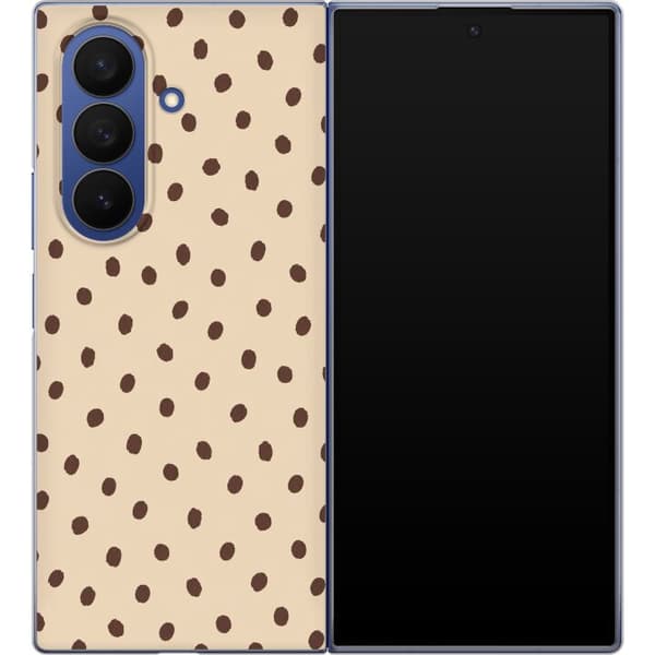 Kompatibelt Mobilskal till Samsung Galaxy Z Fold7 Beige latteprickar beige
