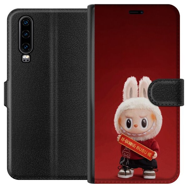 Huawei P30 Lompakkokotelo Pop Mart The Monsters Labubu Onnea V