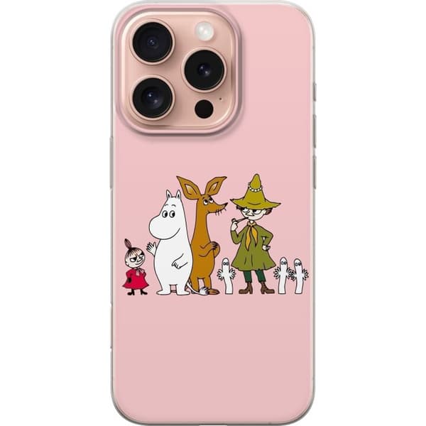 Kompatibelt Mobildeksel til Apple iPhone 16 Pro Flere figurer sammen på rosa bakgrunn